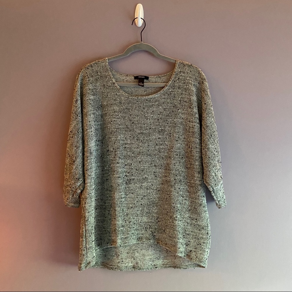 Alfani 3/4 Sleeve Lightweight Sweater Top